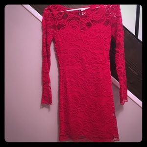 Beautiful red lace dress